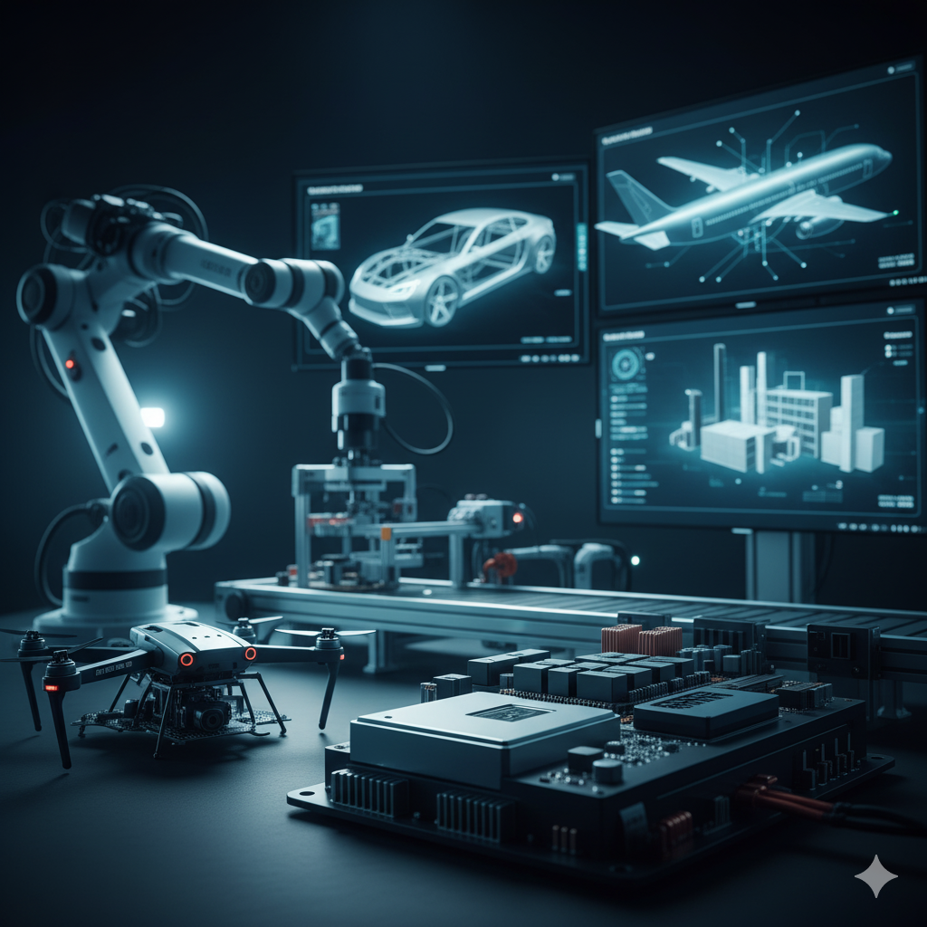 Automotive, Aeronautics, Smart Industry